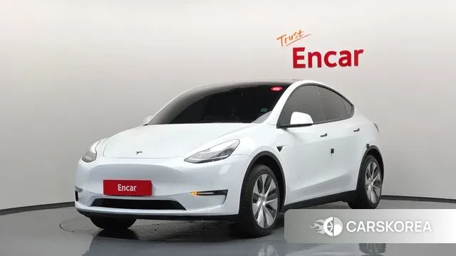 Tesla Model Y 2021 Белый из Кореи
