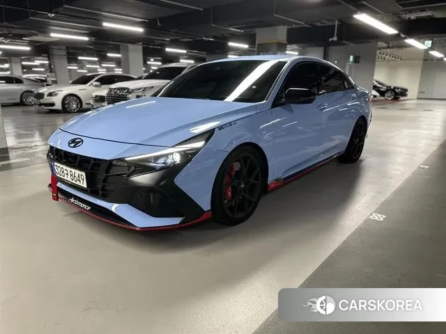 Hyundai Avante (CN7) 2022 Небесно-голубой из Кореи