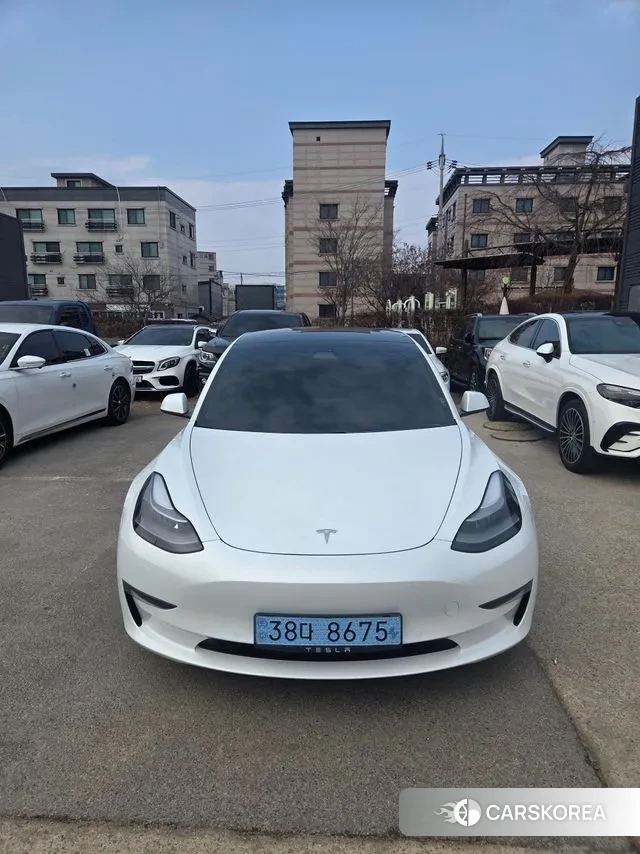 Tesla Model 3 2021 Белый из Кореи