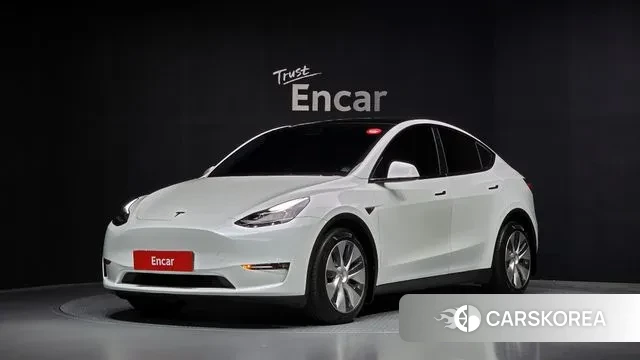Tesla Model Y 2021 Белый из Кореи