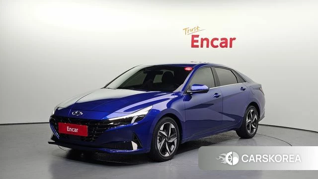 Hyundai Avante (CN7) 2021 Синий из Кореи