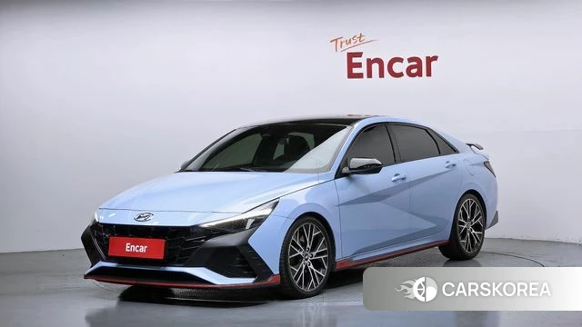 Hyundai Avante (CN7) 2022 Небесно-голубой из Кореи