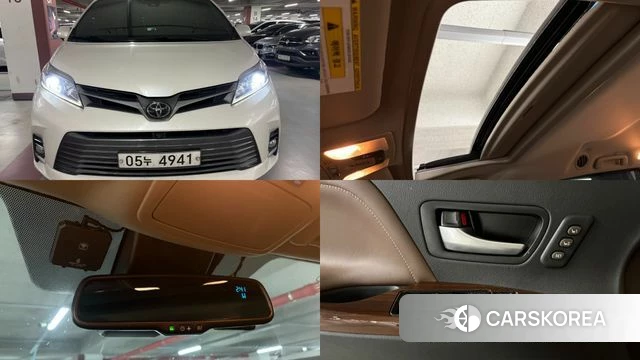 Toyota Sienna 2018 Белый из Кореи