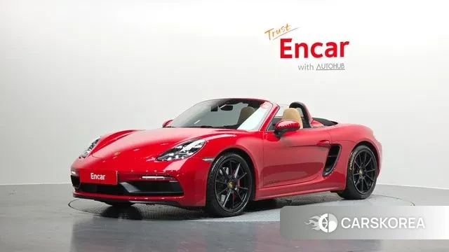Porsche 718 Boxster 2021 Красный из Кореи