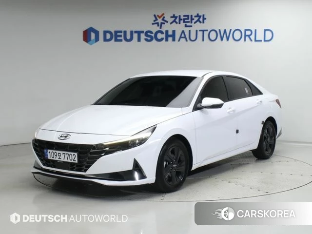 Hyundai Avante (CN7) 2022 Белый из Кореи