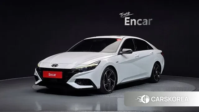 Hyundai Avante (CN7) 2021 Белый из Кореи