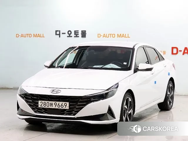 Hyundai Avante (CN7) 2020 Белый из Кореи