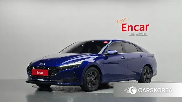 Hyundai Avante Hybrid (CN7) 2021 Синий из Кореи