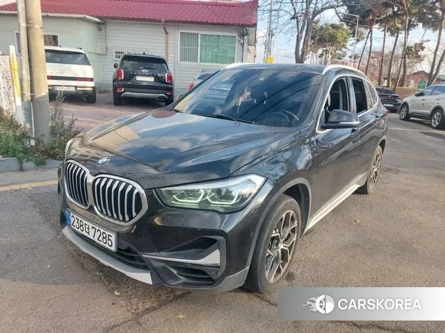 BMW X1 (F48) 2021 Черный из Кореи