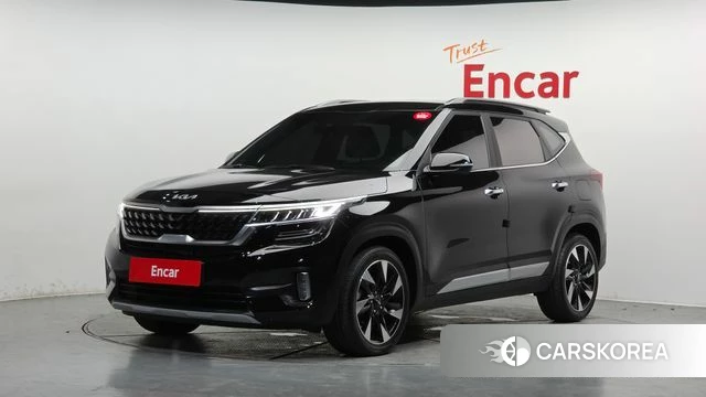 Kia Seltos 2022 Черный из Кореи