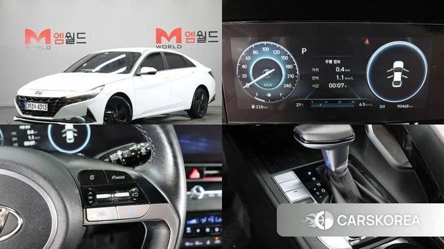 Hyundai Avante (CN7) 2021 Белый из Кореи