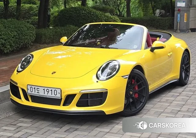 Porsche 911 2018 Желтый из Кореи