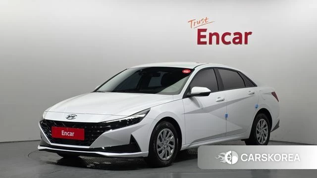 Hyundai Avante (CN7) 2021 Белый из Кореи