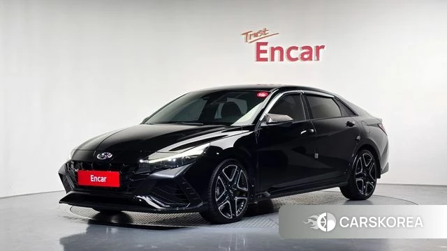 Hyundai Avante (CN7) 2021 Черный из Кореи