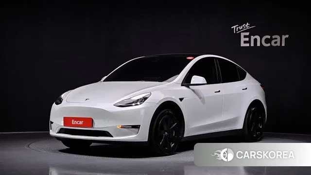 Tesla Model Y 2021 Белый из Кореи