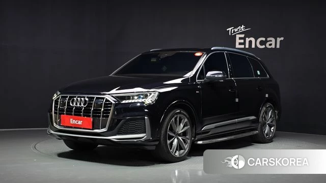 Audi Q7 (4M) 2021 Черный из Кореи