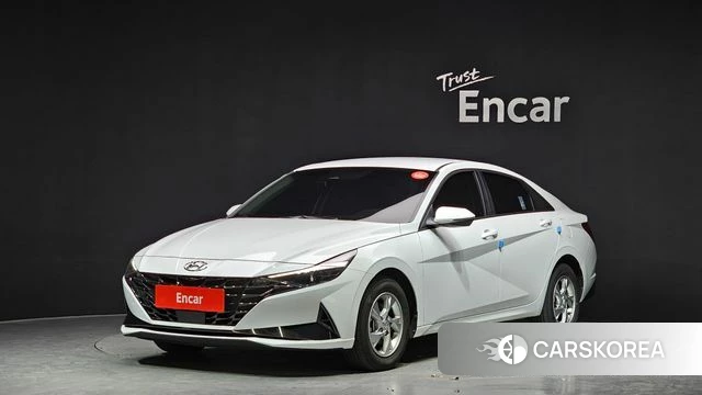 Hyundai Avante (CN7) 2022 Белый из Кореи