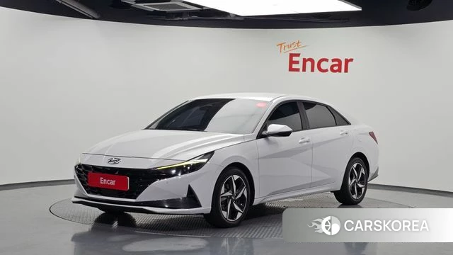 Hyundai Avante Hybrid (CN7) 2022 Белый из Кореи