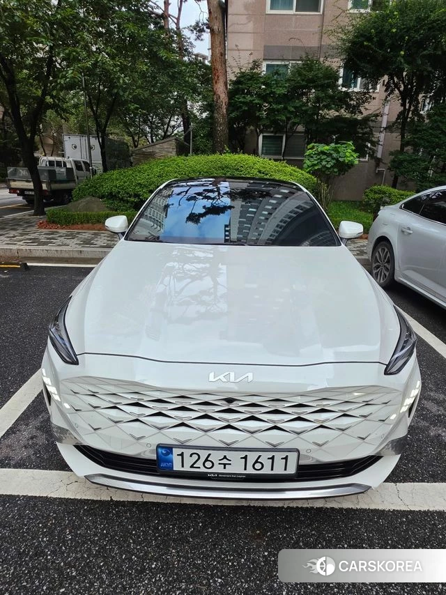 Kia K8 Hybrid 2023 Белый из Кореи
