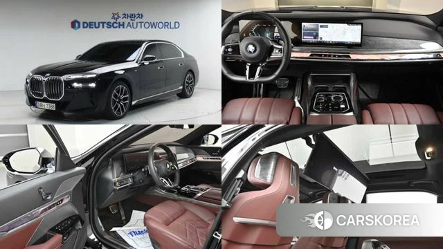 BMW 7 Series (G70) 2024 Черный из Кореи