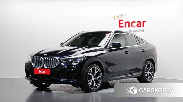 BMW X6 (G06) 2021 Черный из Кореи