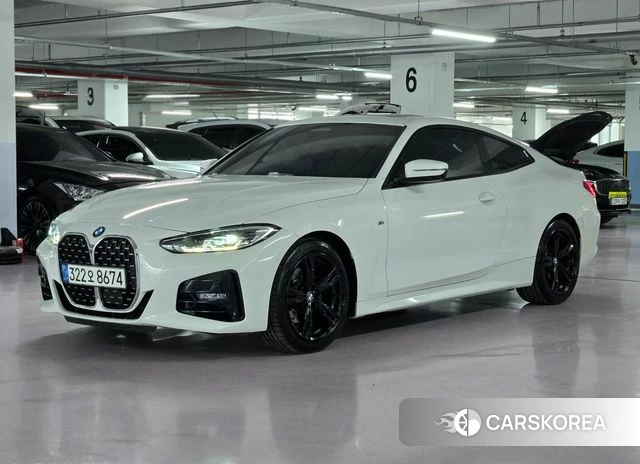 BMW 4 Series (G22) 2021 Белый из Кореи