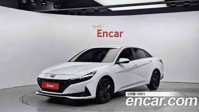 Hyundai Avante (CN7) 2021 Белый из Кореи