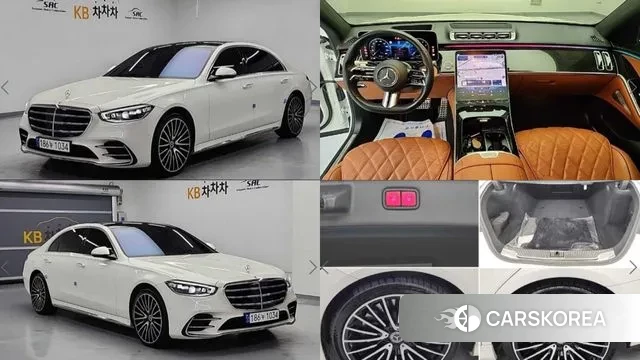 Mercedes-Benz S-Class W223 2022 Белый из Кореи