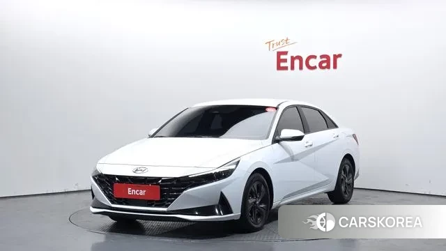 Hyundai Avante Hybrid (CN7) 2022 Белый из Кореи