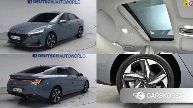 Hyundai Avante (CN7) 2022 Серый из Кореи