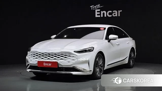 Kia K8 Hybrid 2023 Белый из Кореи