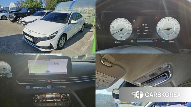 Hyundai Avante (CN7) 2020 Белый из Кореи