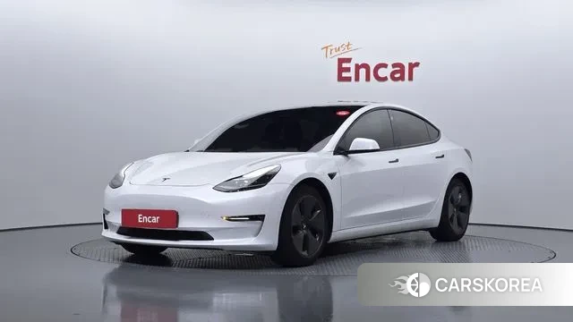 Tesla Model 3 2021 Белый из Кореи