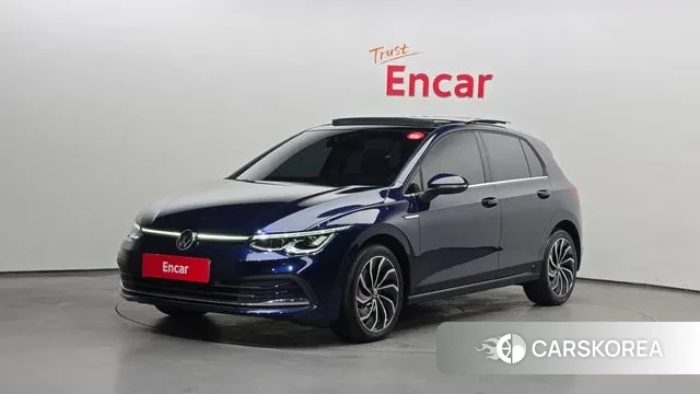 Volkswagen Golf 8th Generation 2022 Синий из Кореи
