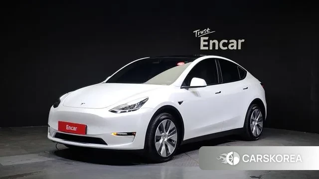 Tesla Model Y 2022 Белый из Кореи