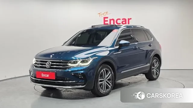 Volkswagen Tiguan second Generation 2022 Синий из Кореи