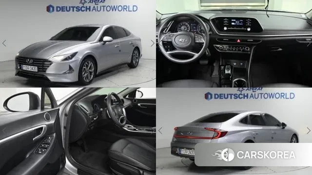 Hyundai Sonata (DN8) 2020 Серебристо-серый из Кореи