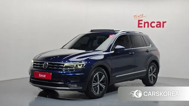 Volkswagen Tiguan second Generation 2018 Синий из Кореи