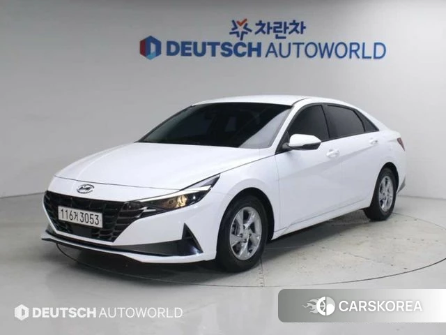 Hyundai Avante (CN7) 2023 Белый из Кореи