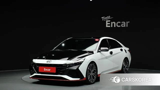 Hyundai Avante (CN7) 2021 Белый из Кореи