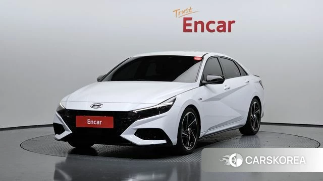 Hyundai Avante (CN7) 2022 Белый из Кореи