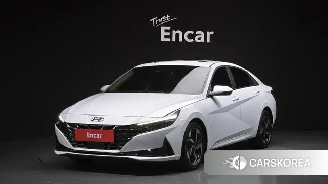 Hyundai Avante (CN7) 2022 Белый из Кореи