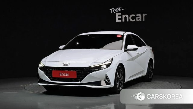 Hyundai Avante (CN7) 2021 Белый из Кореи