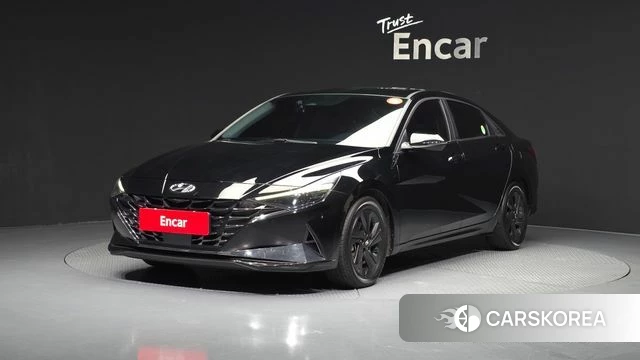 Hyundai Avante Hybrid (CN7) 2020 Черный из Кореи