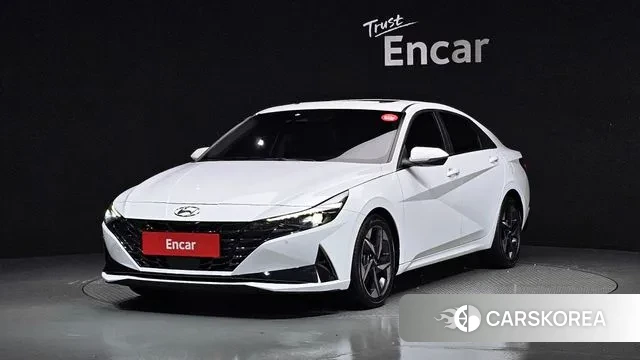 Hyundai Avante (CN7) 2021 Белый из Кореи