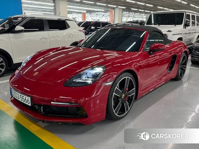 Porsche 718 Boxster 2018 Красный из Кореи