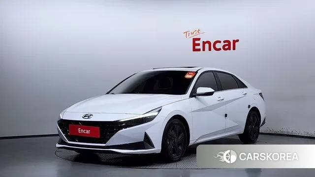 Hyundai Avante (CN7) 2021 Белый из Кореи