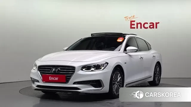 Hyundai Grandeur IG Hybrid 2018 Белый из Кореи