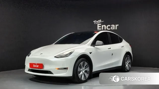 Tesla Model Y 2021 Белый из Кореи
