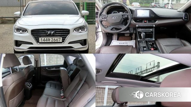 Hyundai Grandeur IG Hybrid 2019 Белый из Кореи